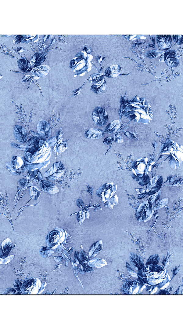 Terry Dress Shirt Collar 3/4 Sleeve Midi Plus Length Poliamide Taffta (Thorn Bud Rose Small Ground)