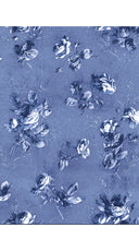 Terry Dress Shirt Collar 3/4 Sleeve Midi Plus Length Poliamide Taffta (Thorn Bud Rose Small Ground)