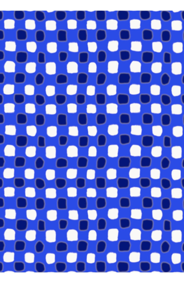 Audrey Dress #3 Shirt Collar Sleeveless Regular Length Cotton Stretch (Tie Dye Gingham)