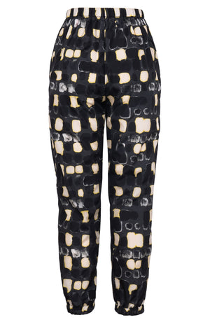 Tessa Pants Poliamide Taffta (Tie Dye Square Multi Dark)