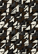 Samantha Skirt Midi Length Poplin (Triangle Hand Print)
