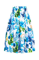 Zeller Skirt Long Length Cotton Stretch (Under The Sea)