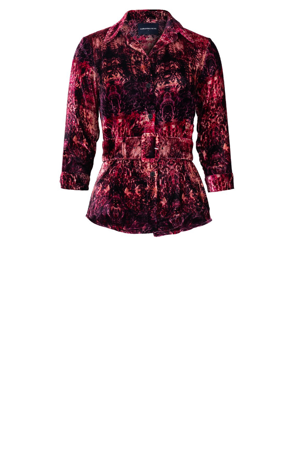 Katharine Shirt 3/4 Sleeve Silk Velvet (Venezia)