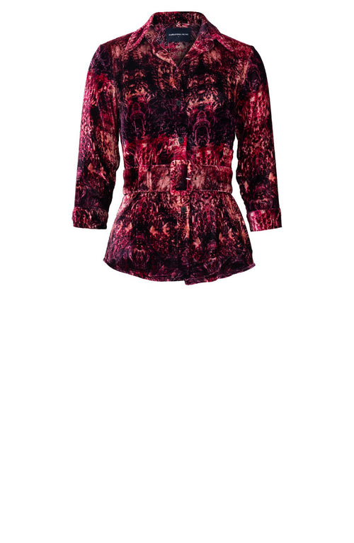 Katharine Shirt 3/4 Sleeve Silk Velvet (Venezia)