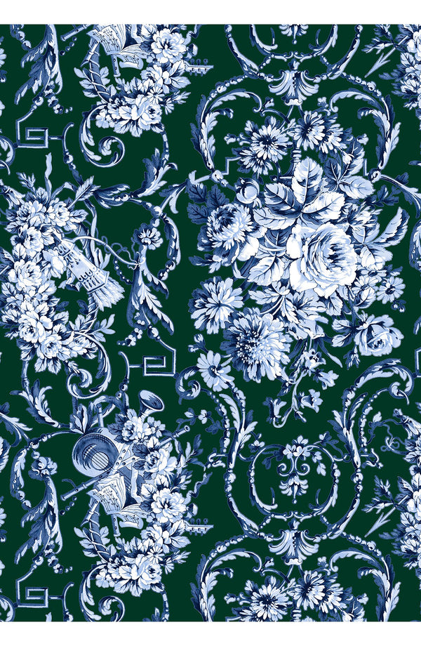 Aster Dress Crew Neck Sleeveless Midi Length Cotton Musola (Villa Carlotta Bright)