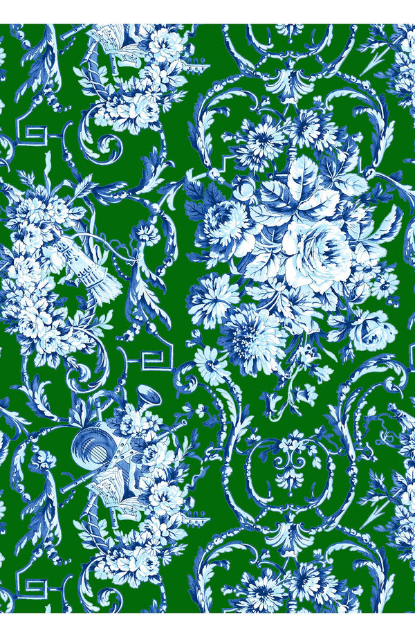 Aster Dress Crew Neck Sleeveless Midi Length Cotton Musola (Villa Carlotta Bright)