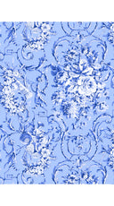 Aster Dress Shirt Collar 3/4 Sleeve Midi Length Cotton Musola (Villa Carlotta Pastel)