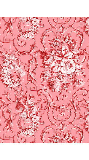 Aster Dress Shirt Collar 3/4 Sleeve Midi Length Cotton Musola (Villa Carlotta Pastel)