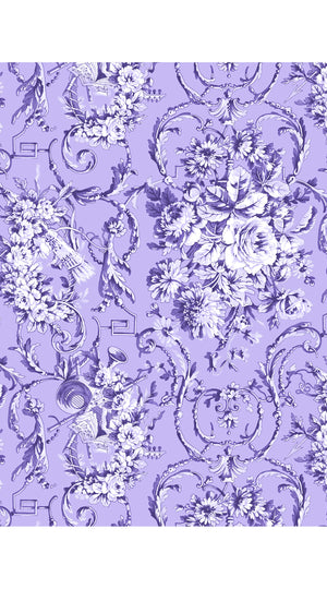 Aster Dress Shirt Collar 3/4 Sleeve Midi Length Cotton Musola (Villa Carlotta Pastel)