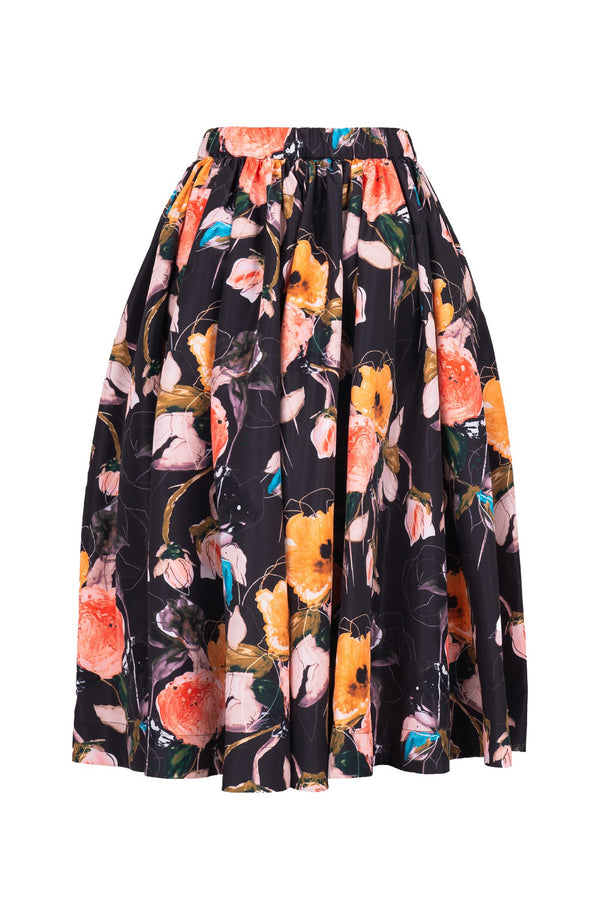 Jenny Skirt Long Length Poliamide Taffta (Viner Rose Dark)