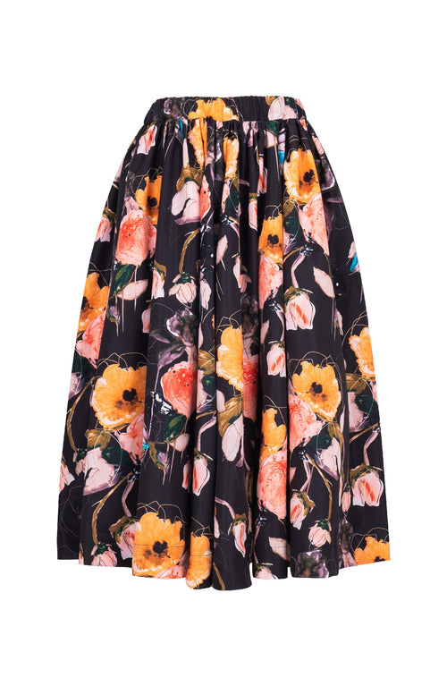 Jenny Skirt Long Length Poliamide Taffta (Viner Rose Dark)