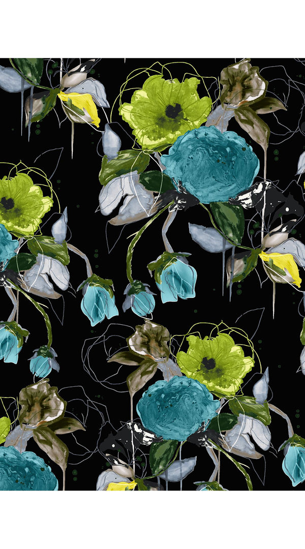 Audrey Dress #7 Shirt Collar 3/4 Sleeve Midi Length Nylon (Viner Rose Dark)