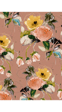 Audrey Dress #7 Shirt Collar 3/4 Sleeve Midi Length Nylon (Viner Rose Dark)