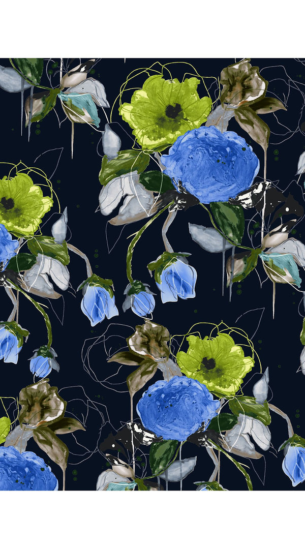 Audrey Dress #7 Shirt Collar 3/4 Sleeve Midi Length Nylon (Viner Rose Dark)