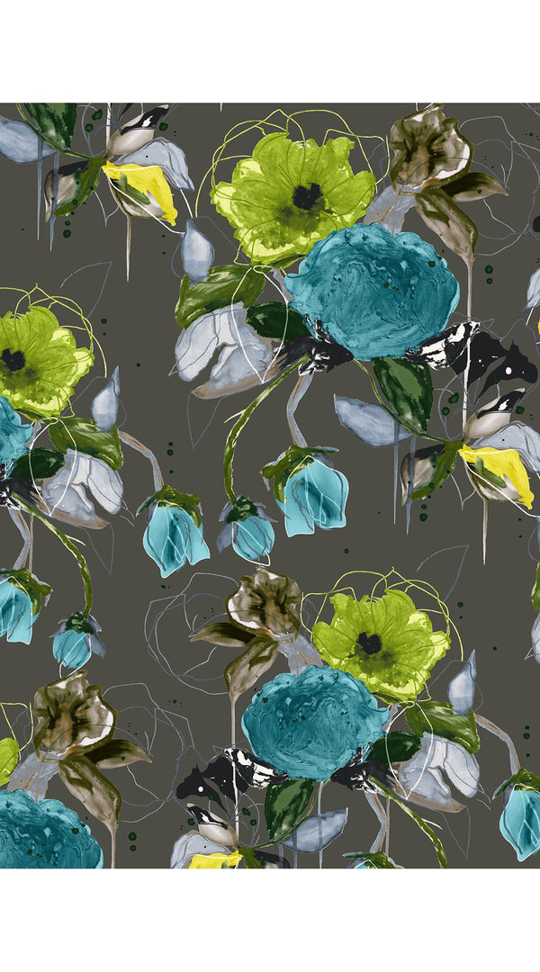 Audrey Dress #7 Shirt Collar 3/4 Sleeve Midi Length Nylon (Viner Rose Dark)