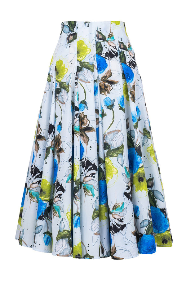 Samantha Skirt Midi Length Poliamide Taffta (Viner Rose Dark)