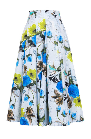 Samantha Skirt Midi Length Poliamide Taffta (Viner Rose Dark)