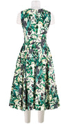 Abelia Dress V Neck Sleeveless Midi Length Cotton Stretch (Vintage Iris)
