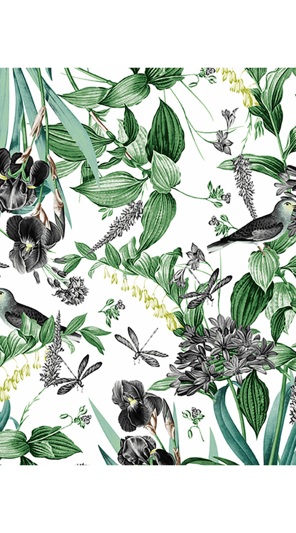 Eva Dress Crew Neck 3/4 Sleeve Maxi Length Cotton Musola (Vintage Iris)