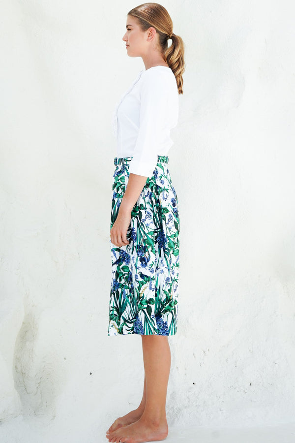 Lana Skirt Cotton Stretch (Vintage Iris)