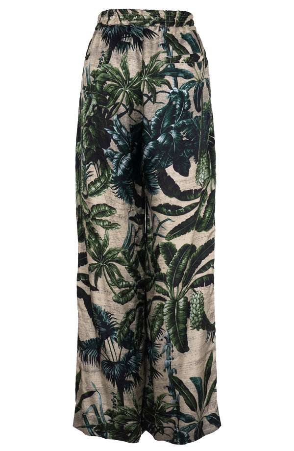Leah Pants Silk Twill (Vintage Palm Beige)