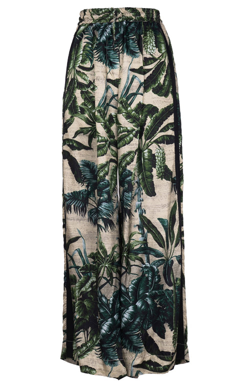 Leah Pants Silk Twill (Vintage Palm Beige)