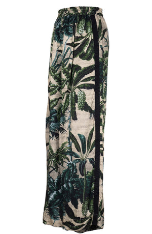 Leah Pants Silk Twill (Vintage Palm Beige)