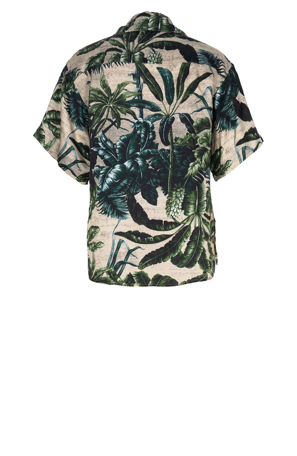 Leah Shirt Silk Twill (Vintage Palm Beige)
