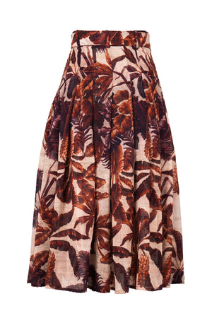 Zeller Skirt Midi Length Wool (Vintage Palm Beige) - Beige Rush