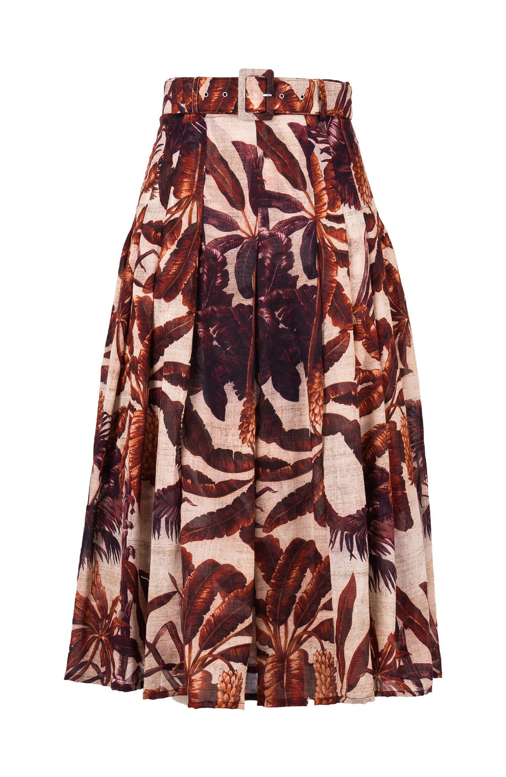Zeller Skirt Midi Length Wool (Vintage Palm Beige) - Beige Rush