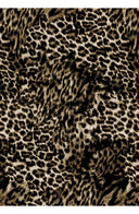 Audrey Dress #1 Shirt Collar 3/4 Sleeve Long Length Cotton Stretch (Viper Leopard Dark)