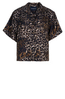 Leah Shirt Silk Twill (Viper Leopard Big)