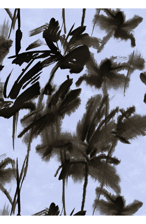 Pajama Pants Silk Twill (Watercolor Bamboo)