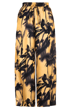 Leah Pants Poliamide Taffta (Watercolor Bamboo)