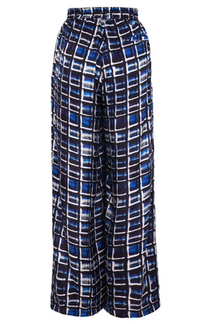 Leah Pants Poliamide Taffta (Watercolor Check)