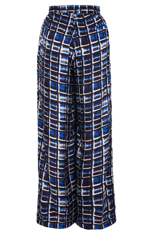 Leah Pants Poliamide Taffta (Watercolor Check)