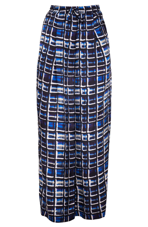Leah Pants Poliamide Taffta (Watercolor Check)