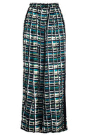 Leah Pants Poliamide Taffta (Watercolor Check)