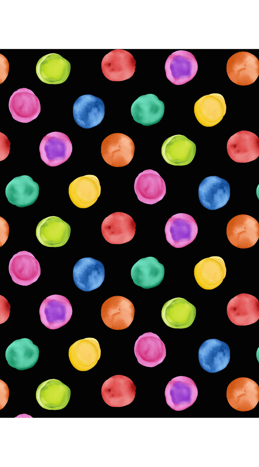 Aster Dress Round Neck Sleeveless Midi Length Cotton Musola (Watercolor Dots Big)