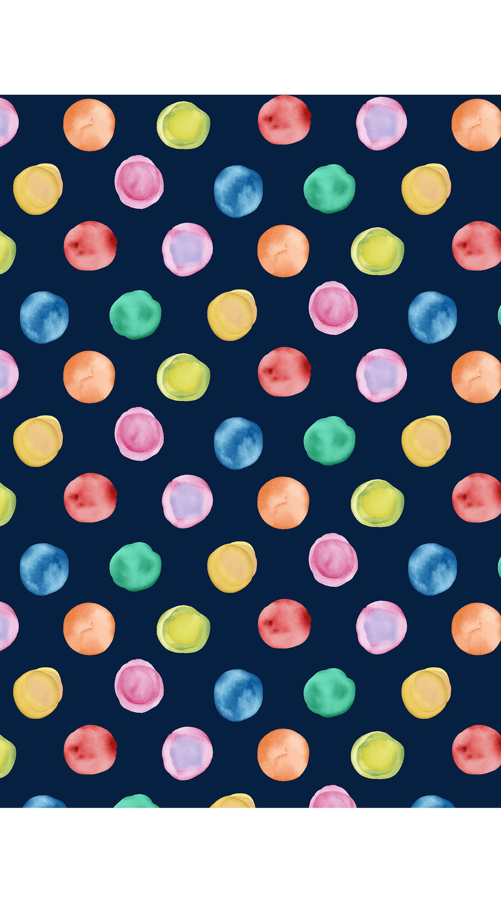 Terry Dress Shirt Collar Sleeveless Midi Plus Length Poliamide Taffta (Watercolor Dots Small)