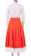 Zeller Skirt Midi Length Cotton Musola (White Border Tie Dye)