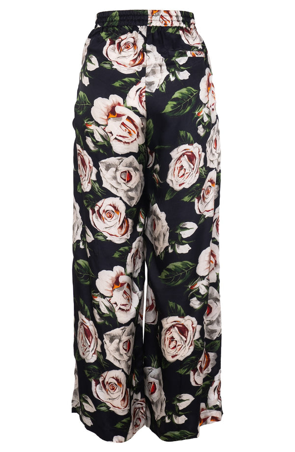 Leah Pants Silk Twill (White Rose)