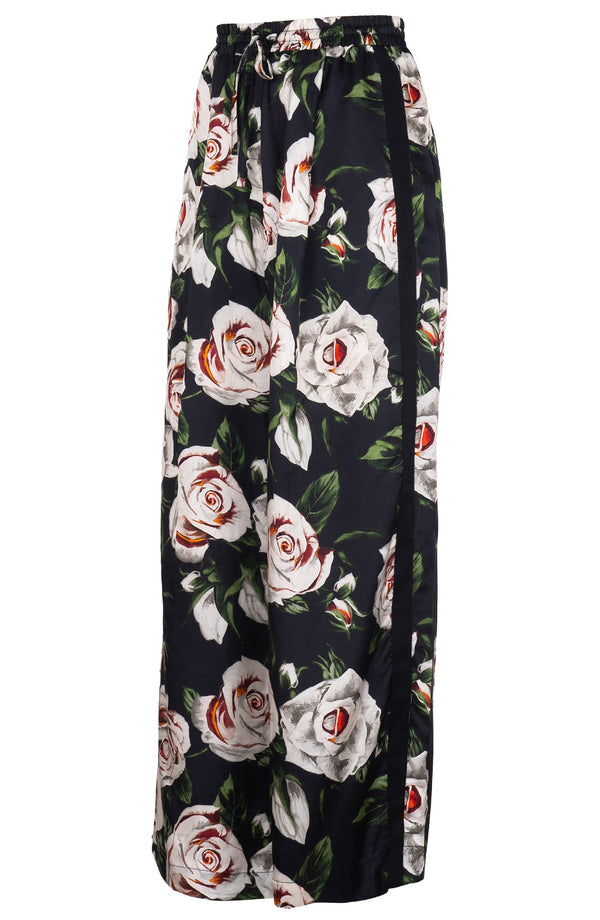 Leah Pants Silk Twill (White Rose)
