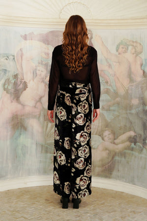 Peiga Pants Silk Velvet (White Rose)