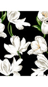 Eden Dress Crew Neck 3/4 Sleeve with Hamilton Belt Maxi Length Cotton Musola (White Tulip)