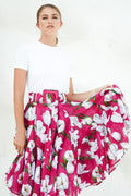 Birdy Skirt #2 Cotton Musola (White Tulip)