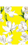 Eden Dress Crew Neck 3/4 Sleeve with Hamilton Belt Maxi Length Cotton Musola (White Tulip)
