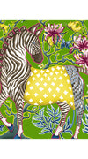 Audrey Dress #4 Shirt Collar 3/4 Sleeve Long Length Cotton Musola (Zebra Khalo)