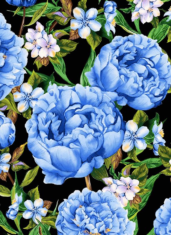 Audrey Dress #1 Shirt Collar 3/4 Sleeve Long Length Cotton Stretch (Pink Peony)