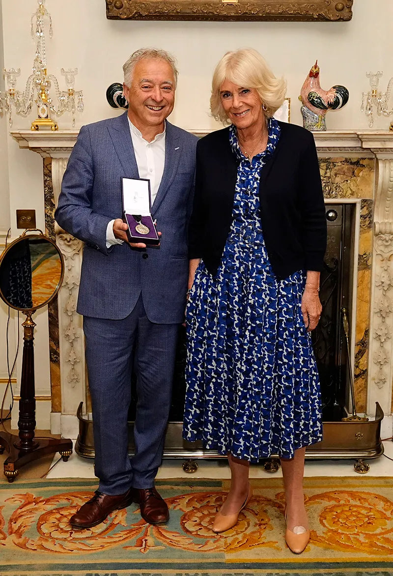 Audrey Dress #4 Shirt Collar 3/4 Sleeve Midi Length Cotton Musola (Hounds Dots)